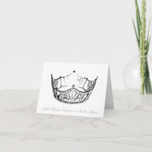 Sketch Crown-Mitteilungskarten