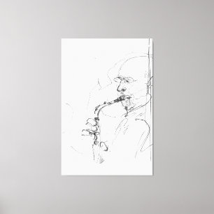 Sketch der sächsischen Künstlerin Leinwanddruck