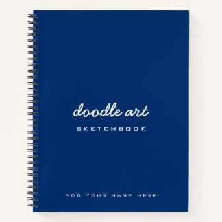 Sketch doodle art name sketchbook indigo notizblock