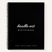 Sketch doodle art name sketchbook notizblock (Vorderseite)