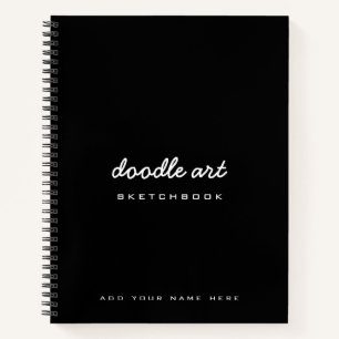 Sketch doodle art name sketchbook notizblock
