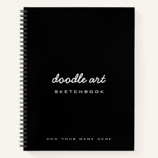 Sketch doodle art name sketchbook notizblock