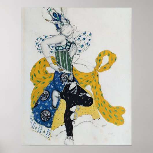 Sketch for the ballet 'La Peri', by Paul Dukas Poster (Vorne)