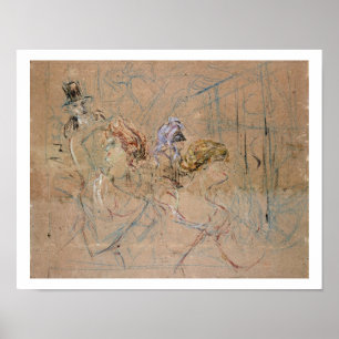 Sketch für "At the Masked Ball", c.1892 (farbig) Poster