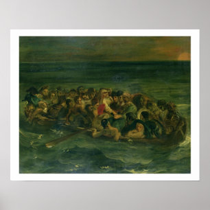 Sketch für das Schiffswrack von Don Juan, 1839 (si Poster