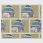 Sketch für die Raumstation Geschenkpapier (Flach)