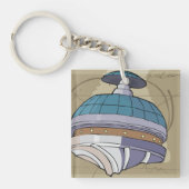 Sketch für die Raumstation Schlüsselanhänger (Vorderseite)