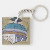 Sketch für die Raumstation Schlüsselanhänger (Rückseite)