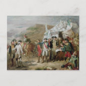 Sketch für die Schlacht von Yorktown Postkarte (Vorderseite)