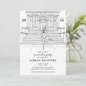 Sketch für Frauen und Mädchen Einladung (Stehend Vorderseite)