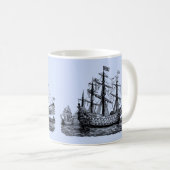 Sketch für Riesensegelschiffe Kaffeetasse (VorderseiteRechts)