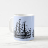 Sketch für Riesensegelschiffe Kaffeetasse (Vorderseite Links)