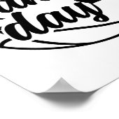 Sketch Game Day Sports Bll Sketch Player Poster (Ecke)