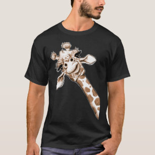Sketch Giraffe Art T-Shirt