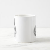 "Sketch-Hase: Charmantes, von Hand gezeichnet Kani Kaffeetasse (Mittel)