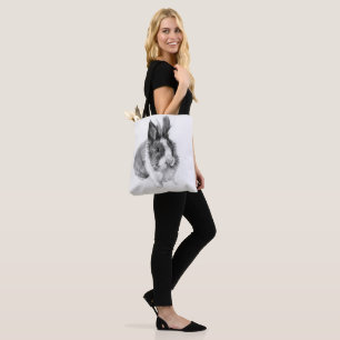 "Sketch-Hase: Charmantes, von Hand gezeichnet Kani Tasche