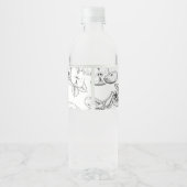 Sketch hausgemachte Apple Jam Wrap-around Label Wasserflaschenetikett (Rückseite)