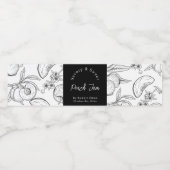 Sketch hausgemachte Peach Jam Wrap-around Label Wasserflaschenetikett (Einzelnes Label)