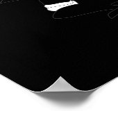 Sketch Head Weird Face Wild Hairstyle Poster (Ecke)