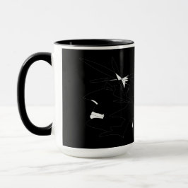 Sketch Head Weird Wild Fairstyle Face Tasse Cup