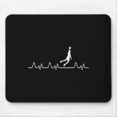 Sketch Heartbeat Bll Sketll Player Dunk Sport Gesc Mousepad (Vorne)