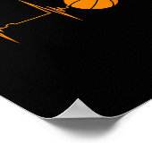 Sketch Heartbeat Ekg Pulsport Playing Sketch Poster (Ecke)