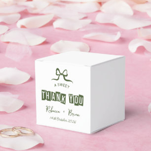 Sketch-Hochzeit von Green & White Hand Geschenkschachtel
