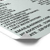 Sketch im Haus, Schwimmbad, Reinigung Poster (Ecke)