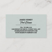 Sketch im Haus, Schwimmbad sauberer Visitenkarte (Rückseite)