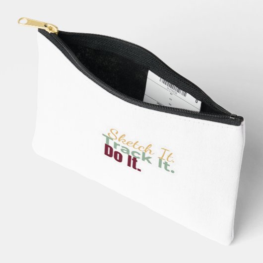 Sketch It. Track It. Do It. Pouch Zubehörtasche (Offen)