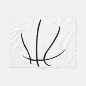 Sketch-Kostüm-Bll-Player-Ller-Sketch-Team Fleecedecke (Vorderseite (Horizontal))
