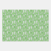 Sketch-Krokodile-Muster Geschenkpapier Set (Vorderseite 3)