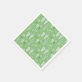 Sketch-Krokodile-Muster Serviette (Ecke)