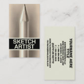 Sketch Künstler Visitenkarte (Vorne/Hinten)