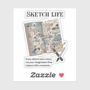 Sketch Life Aufkleber