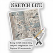 Sketch Life Aufkleber (Vorderseite)