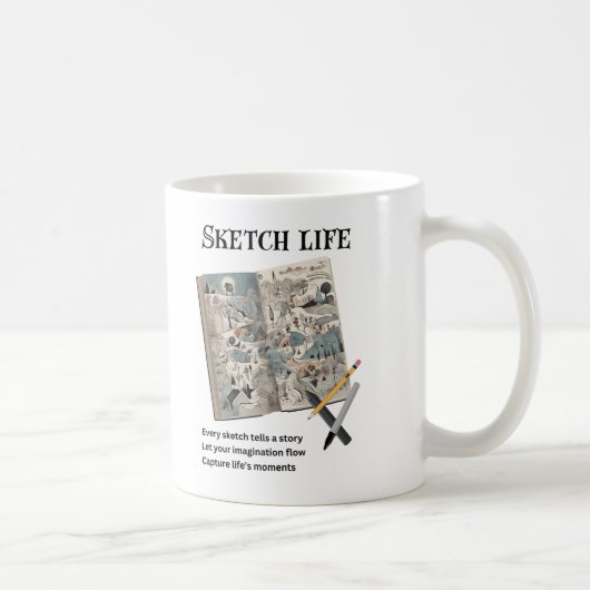 Sketch Life Kaffeetasse (Rechts)
