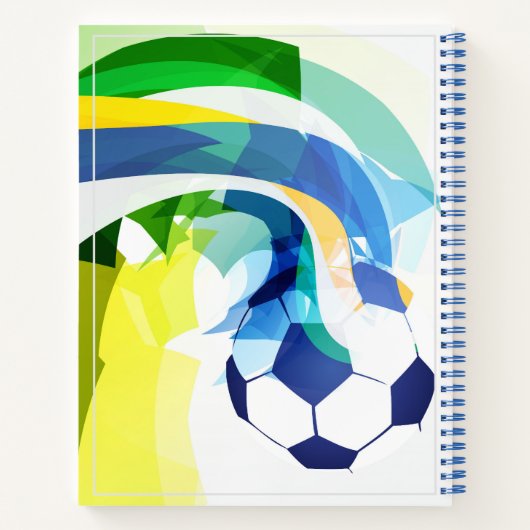 Sketch Notebook-Fußball-Ball Notizblock (Rückseite)
