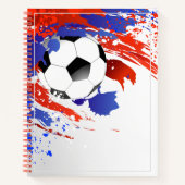 Sketch Notebook-Fußball-Ball Notizblock (Vorderseite)