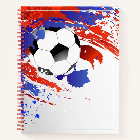 Sketch Notebook-Fußball-Ball Notizblock (Vorderseite)