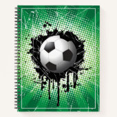 Sketch Notebook-Fußball-Ball Notizblock (Vorderseite)