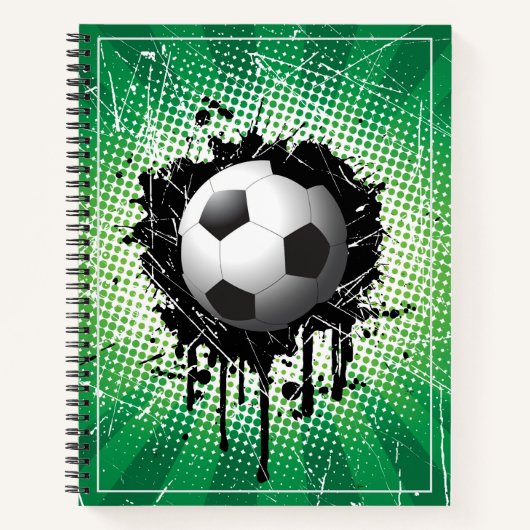 Sketch Notebook-Fußball-Ball Notizblock (Vorderseite)