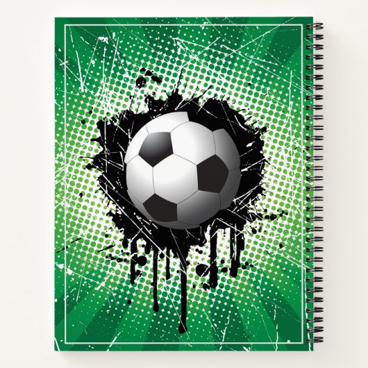 Sketch Notebook-Fußball-Ball Notizblock (Rückseite)