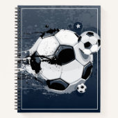 Sketch Notebook-Fußball-Ball Notizblock (Vorderseite)