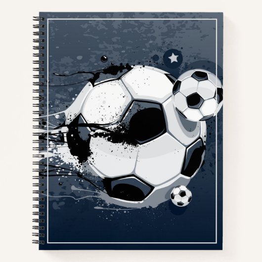 Sketch Notebook-Fußball-Ball Notizblock (Vorderseite)
