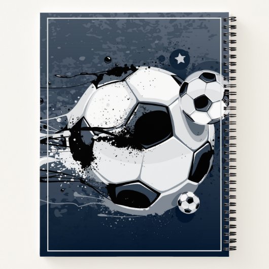 Sketch Notebook-Fußball-Ball Notizblock (Rückseite)