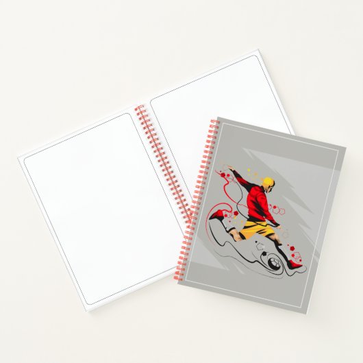 Sketch Notebook-Fußball-Player Notizblock (Innenseite)