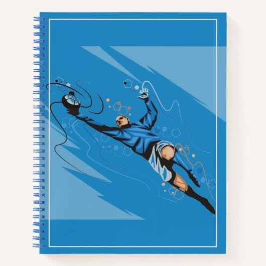 Sketch Notebook-Fußball-Player Notizblock (Vorderseite)