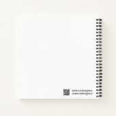 Sketch/Notebook - Zebra B/W-Notebook Notizblock (Rückseite)