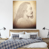 "Sketch of Kitaro", musician, composer, artist Leinwanddruck (Insitu (Schlafzimmer))